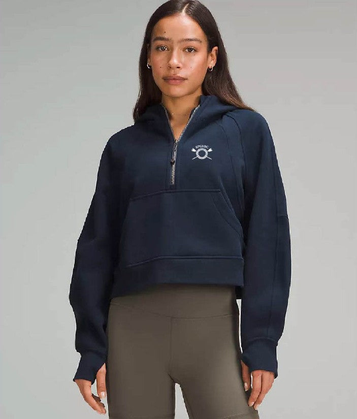 Scuba Oversized Half-Zip Hoodie - Logo