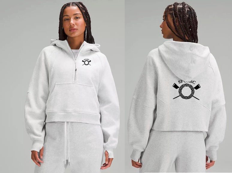 Scuba Oversized Half-Zip Hoodie - Logo